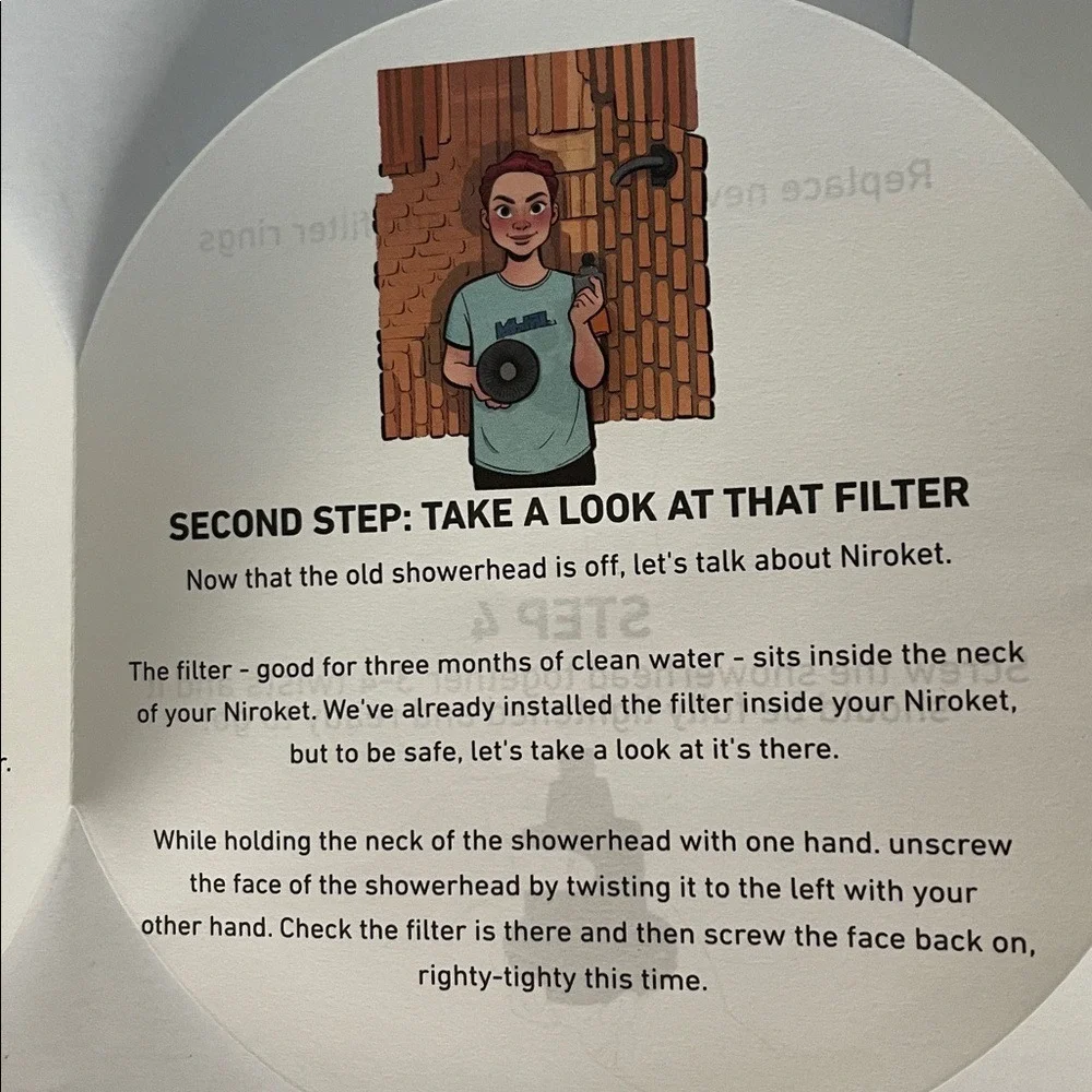 NIROKET Filter High Pressure‎ Shower Head NIB